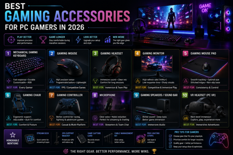 Best Gaming Accessories for PC Gamers in 2026