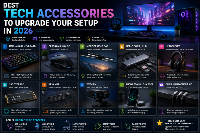 Best Tech Accessories to Upgrade Your Setup in 2026