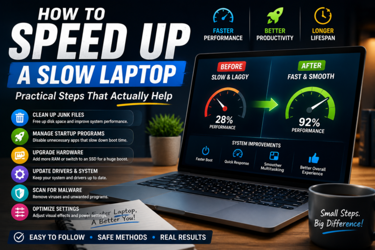 How to Speed Up a Slow Laptop: Practical Steps That Actually Help