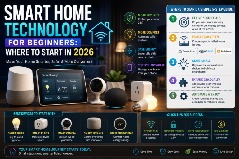 Smart Home Technology for Beginners: Where to Start in 2026